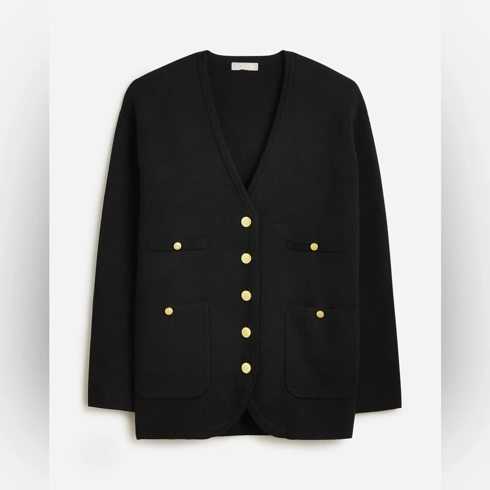 J.Crew Long V-neck sweater blazer BX466
